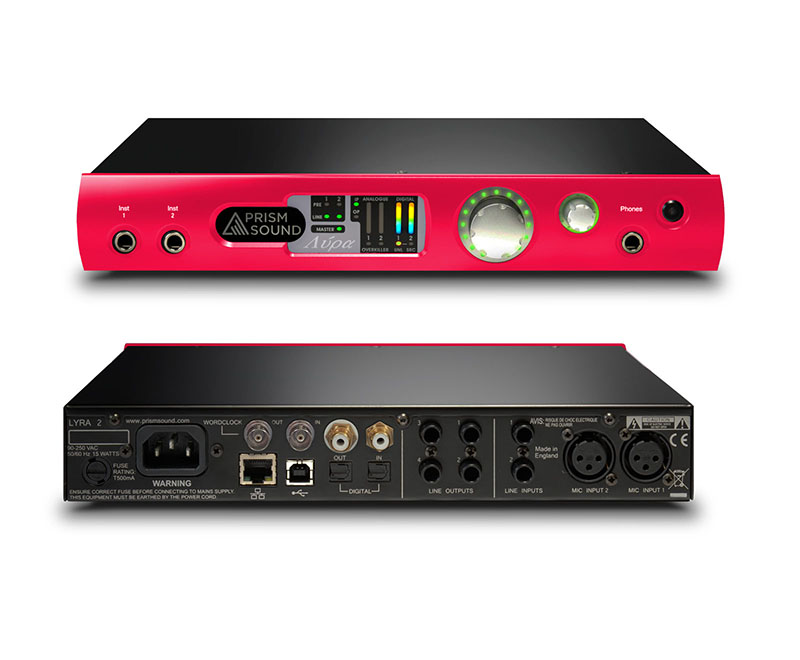 Prism Sound Lyra-2 Red Limited Edition 桌面式專業聲卡