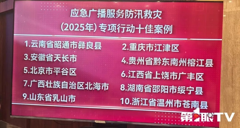 重慶應急廣播已實現區縣級以上平臺建設100%覆蓋